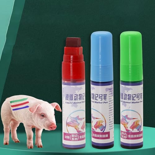Livestock Marker - Livestock Identification Markers - Cow Marking Pencils - for Cattle Cow Sheep Lamb Calf Goat Farm Agriculture