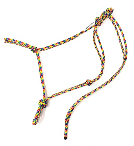 Soft 2 Knot Horse Halter - color: Rainbow, size: Draft