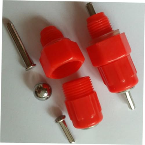 LIOOBO 50 Pcs Poultry Water Feeder Nipple Drinkers Screw Style Automatic Chicken Waterer for Buckets Plastic and Stainless Steel Easy to Install for Chickens Ducks Quail and Game Birds