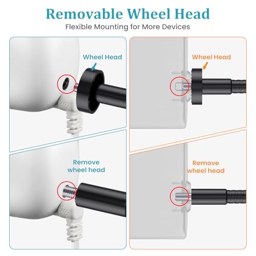 Gooseneck Clamp Camera Mount with 1/4" Screw, Clip Mounts for Handlebar, Desk, Tube, Cross Bar, Flexible 30cm Gooseneck Arm, Compatible with Go Pro, Ring, Google Nest, Wyze, and Arlo - size: 11.8"