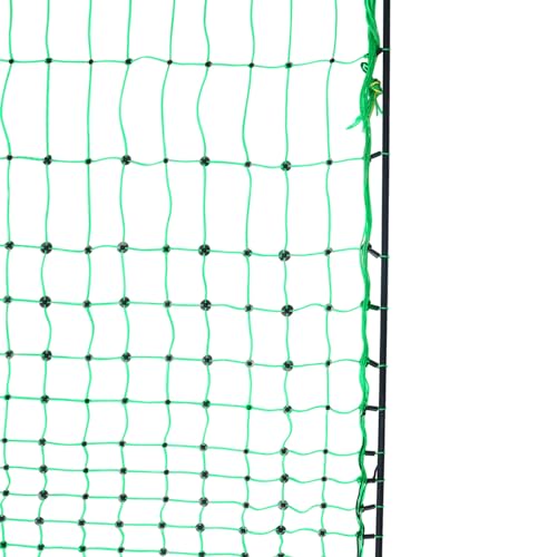 VEVOR Electric Poultry Netting, 48" H x 168' L, PE Net Fencing Kit with Posts & Double-Spiked Stakes, Utility Portable Mesh for Chickens, Ducks, Geese, Rabbits, Used in Backyards, Farms, and Ranches - size: 48in*168ft, style: Poultry