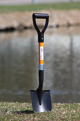Ashman Short Handle Digging Shovel (1 Pack) - 27-inch Kids Beach & Garden Shovel with Sturdy Blade, D-Handle Gardening Tool - size: 1 Pack, style: Small Digging Shovel