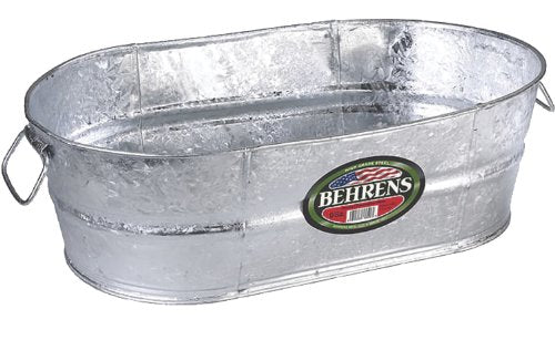 Behrens Tub 10.5 Gal Oval Galvanized