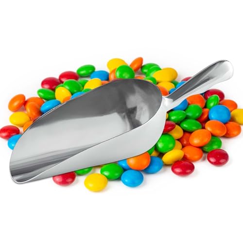 OCS Parts Aluminum 11-Inch Food and Ice Scoop | 24-Ounce | Professional Grade Scooper for Ice, Flour, Candy, Sugar, Rice, Popcorn, Coffee, and Beans for Home or Commercial Kitchens - size: 24-Ounce