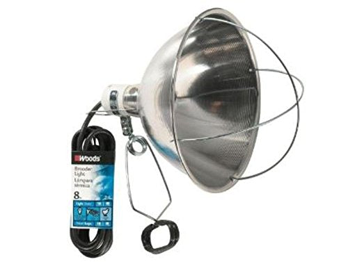 Woods 0167 167 Brooder Clamp Lamp with Bulb Guard; 10.5 Inch; 0