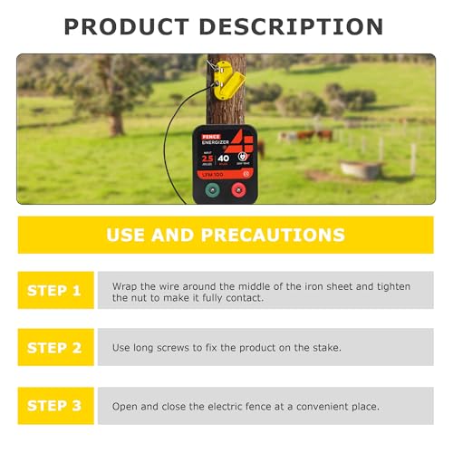Cut Off Switch Electric Fence Switch of Plastic Single Pole-Yellow - style: 1 Pack