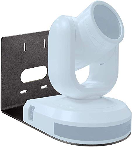 Camera Wall Mount Bracket, Universal Security Camera Mounting Holder, Small Universal Wall Mounting Bracket for Hanging Small Select Surveillance Cameras or Speaker, Black Color