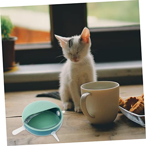 FRCOLOR 2pcs Material Puppy Kitten Nipples Feeder Bowl Kitten Food Bowls Puppy Feeder Comfortable Nipples - color: Bluex2pcs