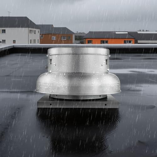 VEVOR Roof Exhaust Fan, 4000CFM & 5000CFM Adjustable Speed Control Attic Vent Fan with High-Power Motor, 24.8inch Fan Base Heavy-Duty Aluminum Alloy, Compact for Garage,Kitchen,Bathroom,Silver - size: 4000CFM & 5000CFM