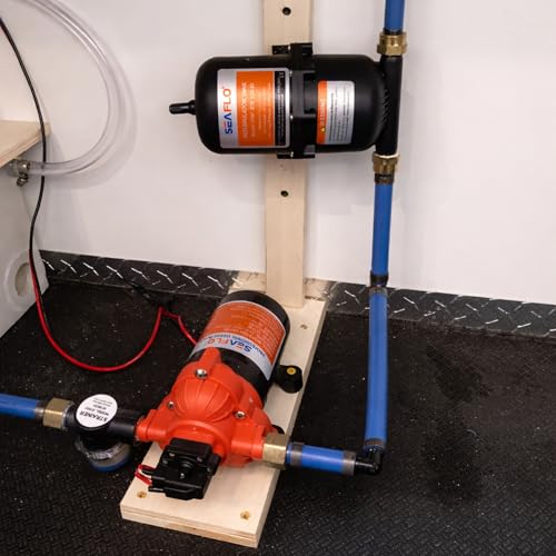 SEAFLO Accumulator Tank Water Pump Flow Control with Internal Bladder - 125 PSI, 23.5 oz (0.75 L) | Reduces Pump Cycling and Smooths Water Flow for Marine, RV, and Off-Grid Systems - style: Diaphragm