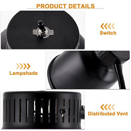 Portable Food Heat Lamp with Fixture Base 250w Bulb for Food Restaurant Or Home Kitchen Food Heating Lamp Warmer