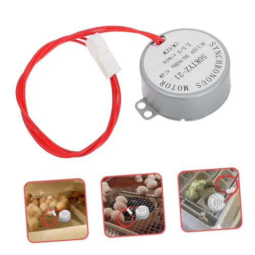 Yardwe Mini Egg Turner Motor for Incubators Synchronous Metal Motor for Hatching Chicken Eggs Replacement