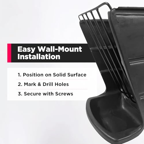 Scenic Road Wall Mount Hay and Grain Feeder for Horses, Cow, Goat, Pig, Sheep, Livestock & Cattle – Heavy Duty Steel Hay Holder, Wall Mount Rack, Hay Feeder, Easy to Install (Model SRPF)