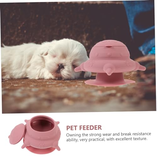 Elevated Dog Food Bowl Silicone Nipples Puppy Feeding Station for Newborn Pets Small