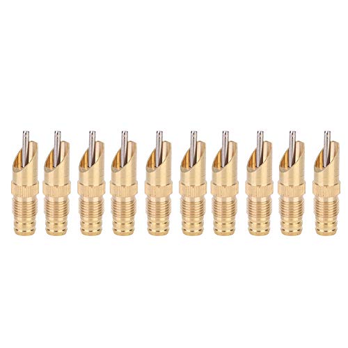 10Pcs Automatic Rabbit Drinker Nipple Waterer, Reasonable Structure Design, 360 Degree Stainless Steel Nipple Head, Suitable for Rabbit, Chicken, Duck, Bird, Quail, etc, Easy to Connect to Hose