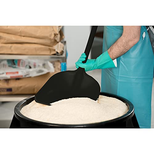 SPARTA 41076EC03 Plastic Sanitary Shovel, Food Safe Plastic Shovel For Commerical Kitchens, 11 Inches, Black - color: Black, size: 10" x 13.75" Scoop
