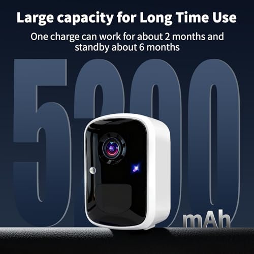 Goalake 2026 Upgraded Wireless Security Camera 5MP 2.5K, Battery Powered, AI Motion Detection, Spotlight, Two-Way Audio, Siren, IP65, No Monthly Fee, Cloud & 256GB SD Storage (Pre-Inserted a SD Card) - size: CP13WB-D