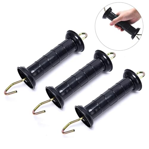 Electric Fence Gate Handles 8pcs Heavy Duty Electric Fence Arch Hook Gate Handle Spring Inside Insulator