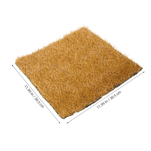 Yardwe 4pcs Reusable Nesting Pads for Chicken Coop Washable Artificial Grass Bedding Liners for Poultry Durable Hen Nest Mats for Comfortable Egg Laying Easy to Install Nesting Box