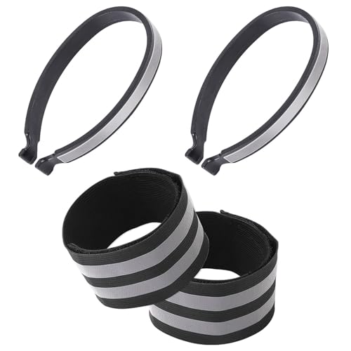 Light Weight Reflective Trouser Pant Clip Pant Leg Cuff Clip Cycling Trouser Wrap Bicycles Accessories - color: Styles A