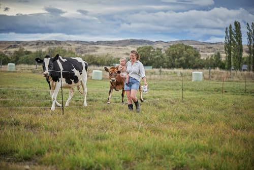 Gallagher Smart Fence 2 | Portable Electric Fence for Livestock Containment | Quick Install Temporary Field Fencing | 328ft of 4-Strand Electric Fencing with Built-in Posts and Reels