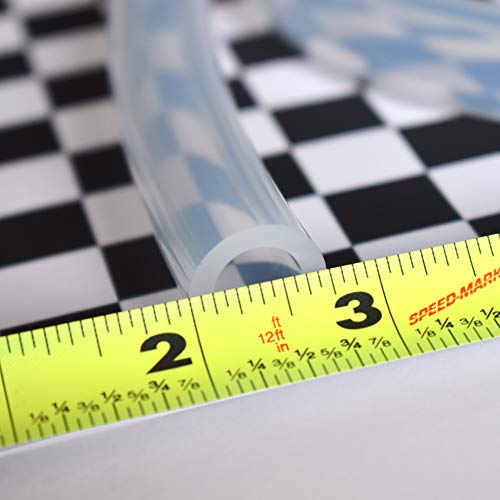 Ultra Clear Platinum Silicone Tubing - Food & Medical Grade - High Temp Hose (25 Feet, 1/2" ID x 3/4" OD) - size: 1/2" ID x 3/4" OD