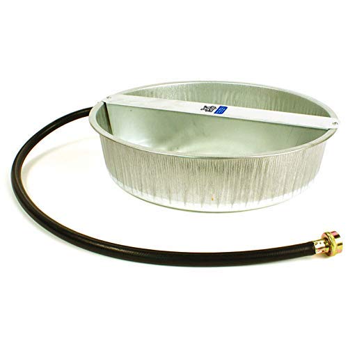 Little Giant PW13 13-Quart Capacity Rust Resistant Galvanized Steel Ever Full Pet Water Bowl Dish Attachable to Standard Hose (3 Pack) - size: 3