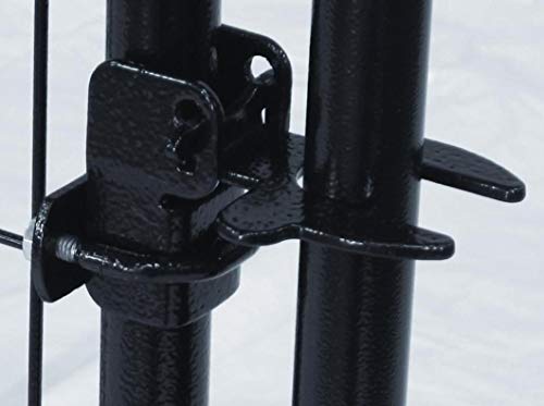 Lucky Dog® Replacement Wire Chain Link Kennel Powder Coated Gate Latch Fits Round Gate Poles (Diameter up to 1.3” (33mm/3.3cm)