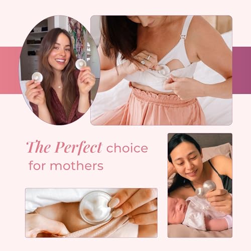 Silverette® The Original Silver Nursing Cups, Nipple Covers for Breastfeeding Essentials, Pure 925 Silver Nipple Shields - color: Small - Regular