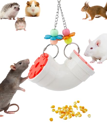Hedgehog Toys for Hedgehogs to Play with, Foraging Toys for Hedgehogs, Hanging Slow Feeder Enrichment Toy Puzzle Supplies Cage Accessories for Rat, Hamster, Rabbit, Parakeets