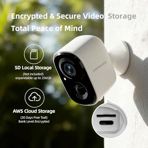 2.5K Wireless Home Security Cameras 2-Pack, Outdoor WiFi Non-Subscription AI Person Detection, 4MP Color Night Vision, Full Duplex 2-Way Audio, IP66 Waterproof Battery Powered, U.S. AWS Cloud