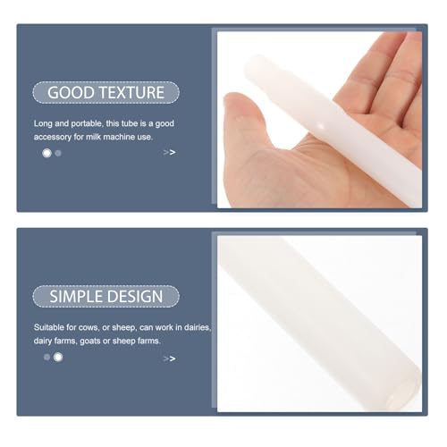 Healeved Silicone Milking Tube Food Grade Hose for Cow and Sheep Milking Machine Accessories with Sturdy Silicone Material Suitable for Dairy Farming