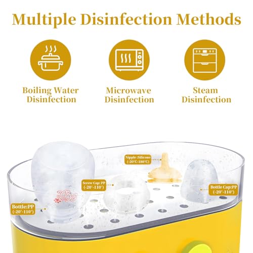 Pet Feeding Bottle and Syringes,60ml Nursing Bottle, 3 Sizes Nipples with Ventilation Valve Resistant Tearing Perfect for Puppies, Kittens, Small Wildlife (Yellow) - color: Yellow