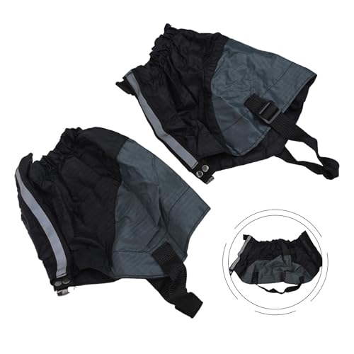 Reflective Hiking Gaiters Waterproof, Thickened Nylon Leg Gaiters for Men Women, Anti-Sand Mud Snow Ankle Covers for Outdoor Climbing Trekking Hunting