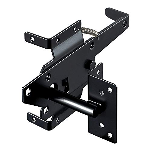 skysen Stainless Steel Self Closing Vinyl Fence Single Gate Hinge and Latch Hardware Kit -2 Hinges and 1 Latch (Single Gate Kit)