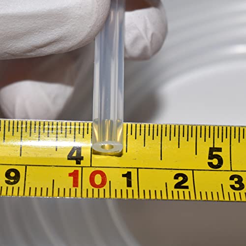 Ultra Clear Platinum Silicone Tubing - Food & Medical Grade - High Temp Hose (25 Feet, 3/32" ID x 7/32" OD) - size: 3/32" ID x 7/32" OD