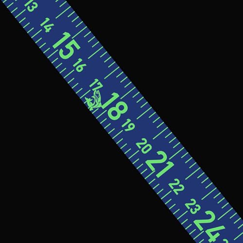 51 Inch Fishing Ruler Adhesive Waterproof Fishing Measuring Tape Tool for Boat Reflective Boat Ruler Sticker Glow Tape in The Dark - color: Blue
