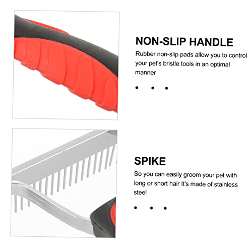 Balacoo Durable Horse Hair Comb with Ergonomic Non Slip Rubber Handle Practical Grooming Rake for Easy Shedding Hair Removal Mud Cleaning and Improved Suitable and Pets