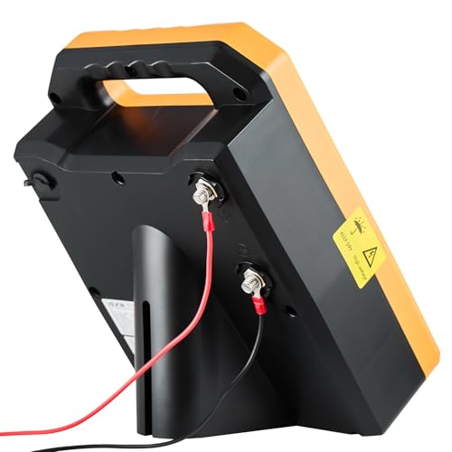 VEVOR Solar Fence Charger, 0.3J 8 kV Solar Powered Fence Charger, Weather-Resistant Electric Fence Energizer Kit, 7 Days Runtime, for Livestock, Poultry, Garden Protection - style: 0.3J