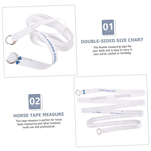 DOITOOL Multi-use Horse Measuring Stick Horse Tape Measure for Weight Height Chest Leg Easy to Carry