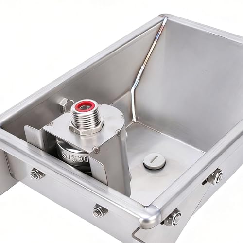 Rengue Automatic Cow Drinking Water Bowl, Stainless Steel Cattle Waterer with Float Valve for Farms and Livestock Animals