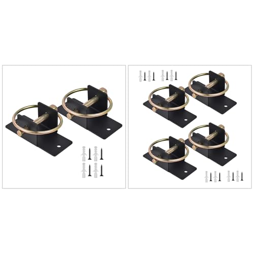 2Pack Heavy Type Steel Feed Bucket Holder for Stable Barn and Livestocks Feeding with Quickly Release Bolt - style: 4 piece set