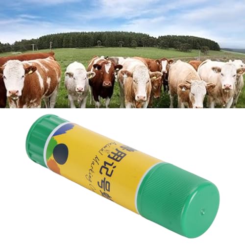 Livestock Marker, and Pencil for Pigs, Sheep, Cows, Cattle, Marking Accessories for Use in The Veterinary Industry, 24 Pieces (Green)