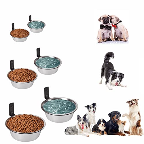 FOYO Stainless Steel Pet Bowls Set - Dog Dishes for Small/Medium Dogs, 29 OZ Food and Water Bowls, Set of 2 - size: 3.5 Cups(29 OZ)