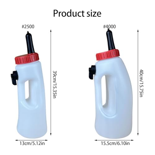 Calf Nursing Bottle Silicone Nipple Livestock Tool Silicone Nipple Bottle - color: 4000ML