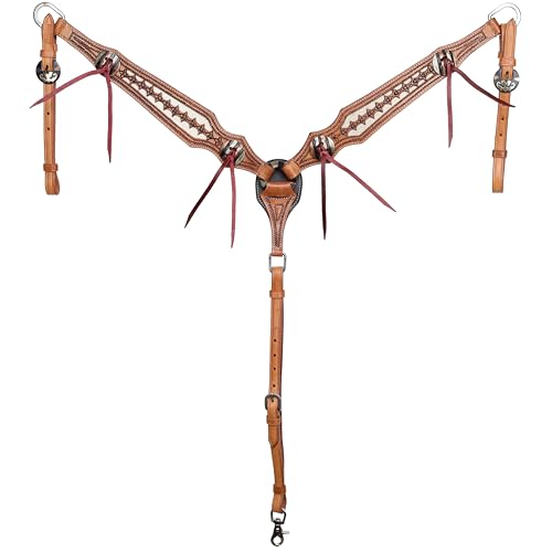 Showman Cow Camp Browband Headstall & Breast Collar Set