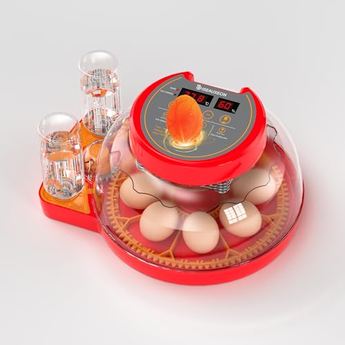 8-18 Chinken Incubators for Hatching Eggs with Automatic Egg Turning and Humidity Control Automatic Water Refill,Egg Candler Nature Right 360 Incubator Duck Quail Chick Turkey Hatching Incubator - size: 8