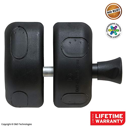 D&D Technologies MLSPS2S MagnaLatch General Purpose Side Pull Magnetic Gate Latch for Metal, Wood, Vinyl Fence Gates. Does not Lock. Adjustable. Industrial Strength Black Polymer