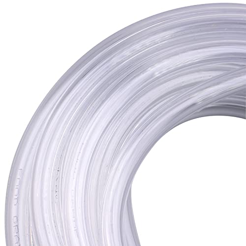 Clear Vinyl PVC Tubing 1/4" ID X 3/8" OD Plastic Flexible Food Grade Hose 25 Feet - size: 1/4" 3/8", style: 25 Feet