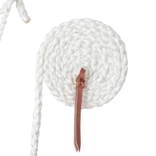 Weaver Leather White Braided Rope Halter with Lead